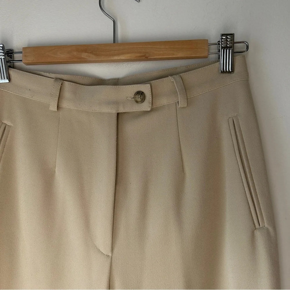 Vintage 90s‎ sand beige trousers  / tailored pants 6P - Picture 8 of 8